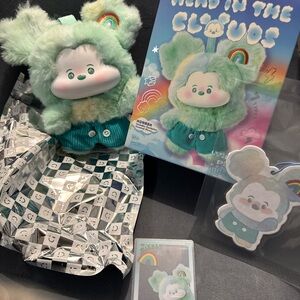 Mickey Head in the Clouds plush pendant